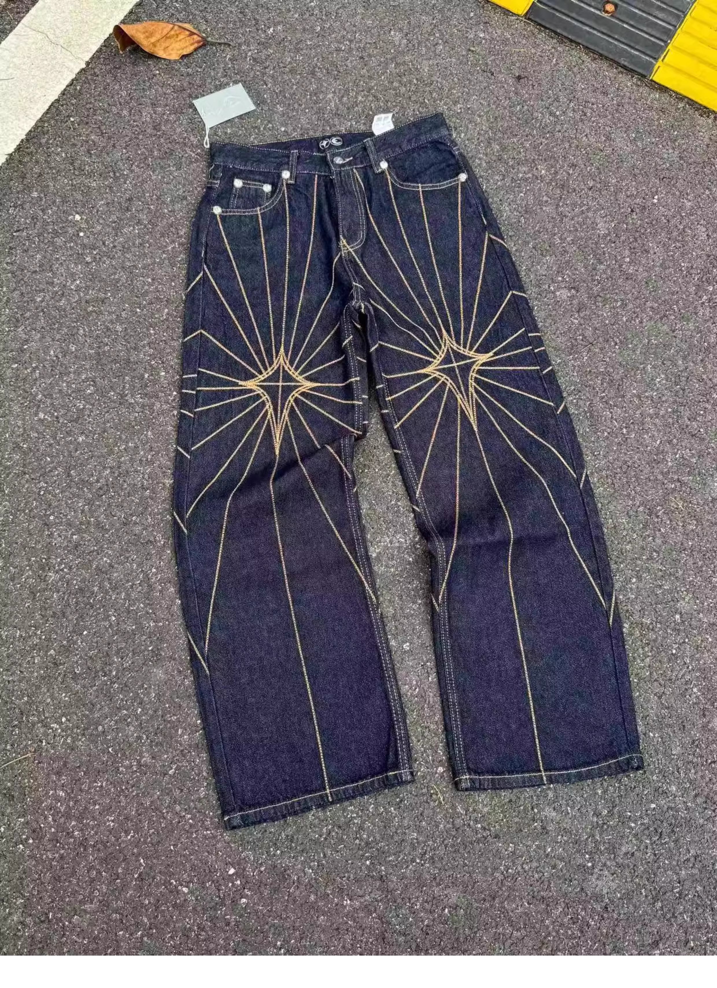 Thug Club Spíderweb Jeans