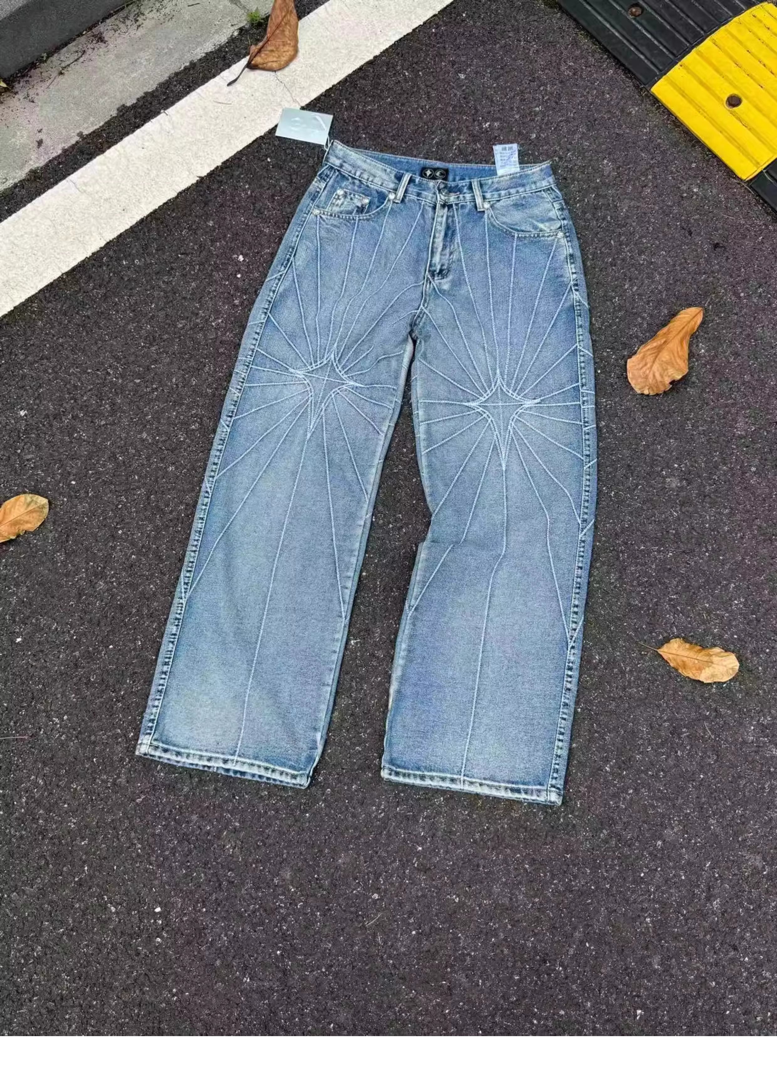 Thug Club Spíderweb Jeans