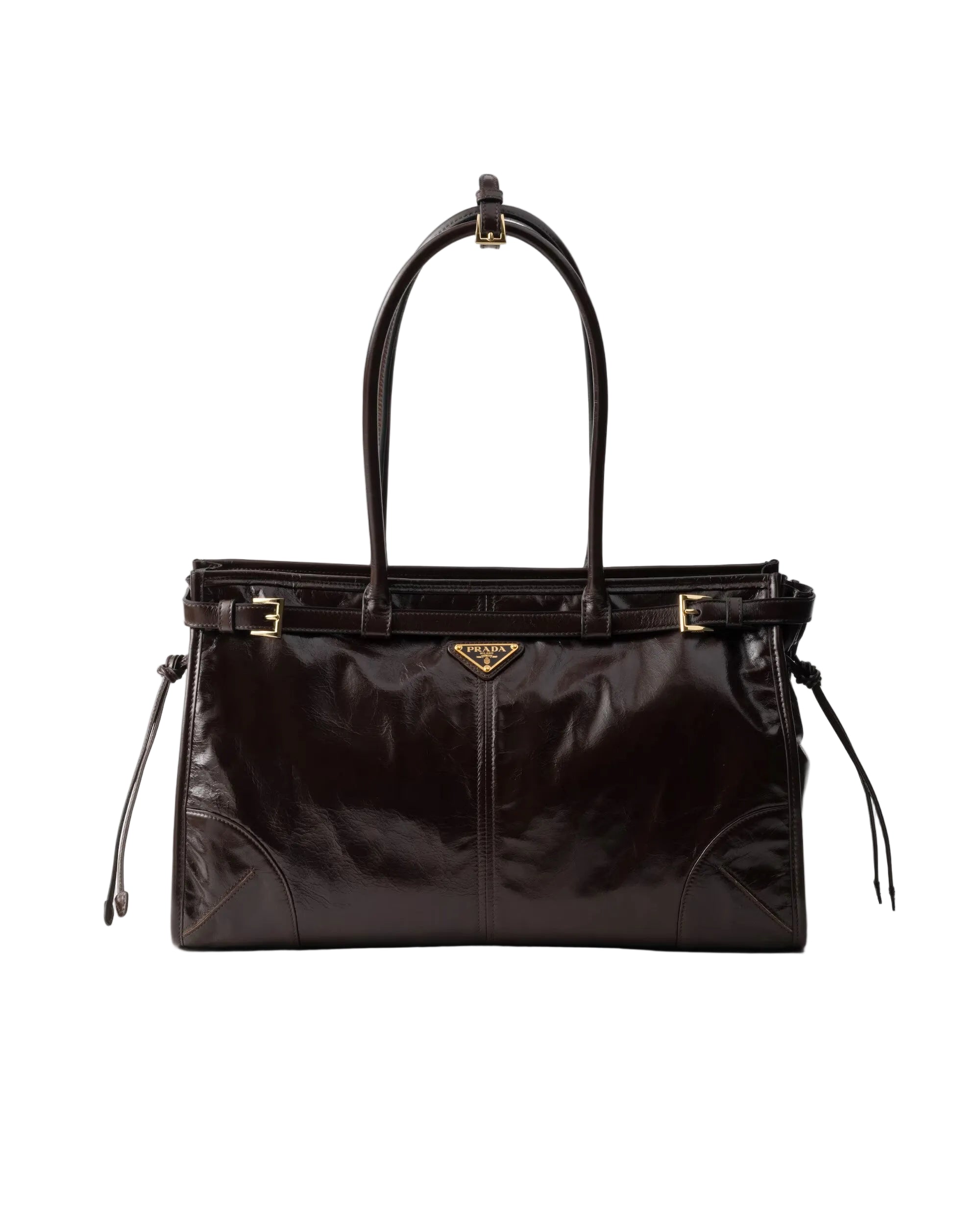 Prada Brown Leather Bonnie Bag