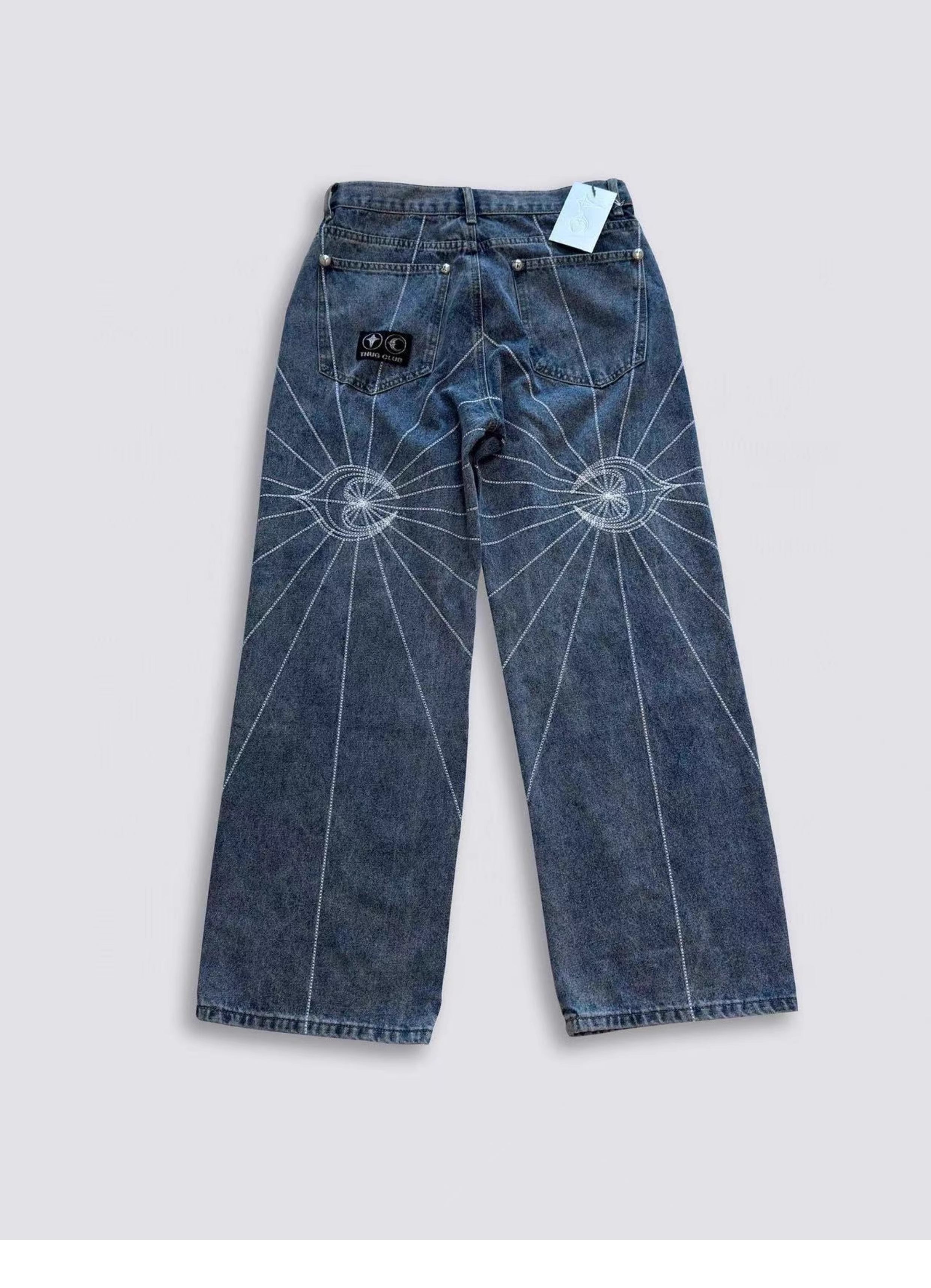 Thug Club Spíderweb Jeans