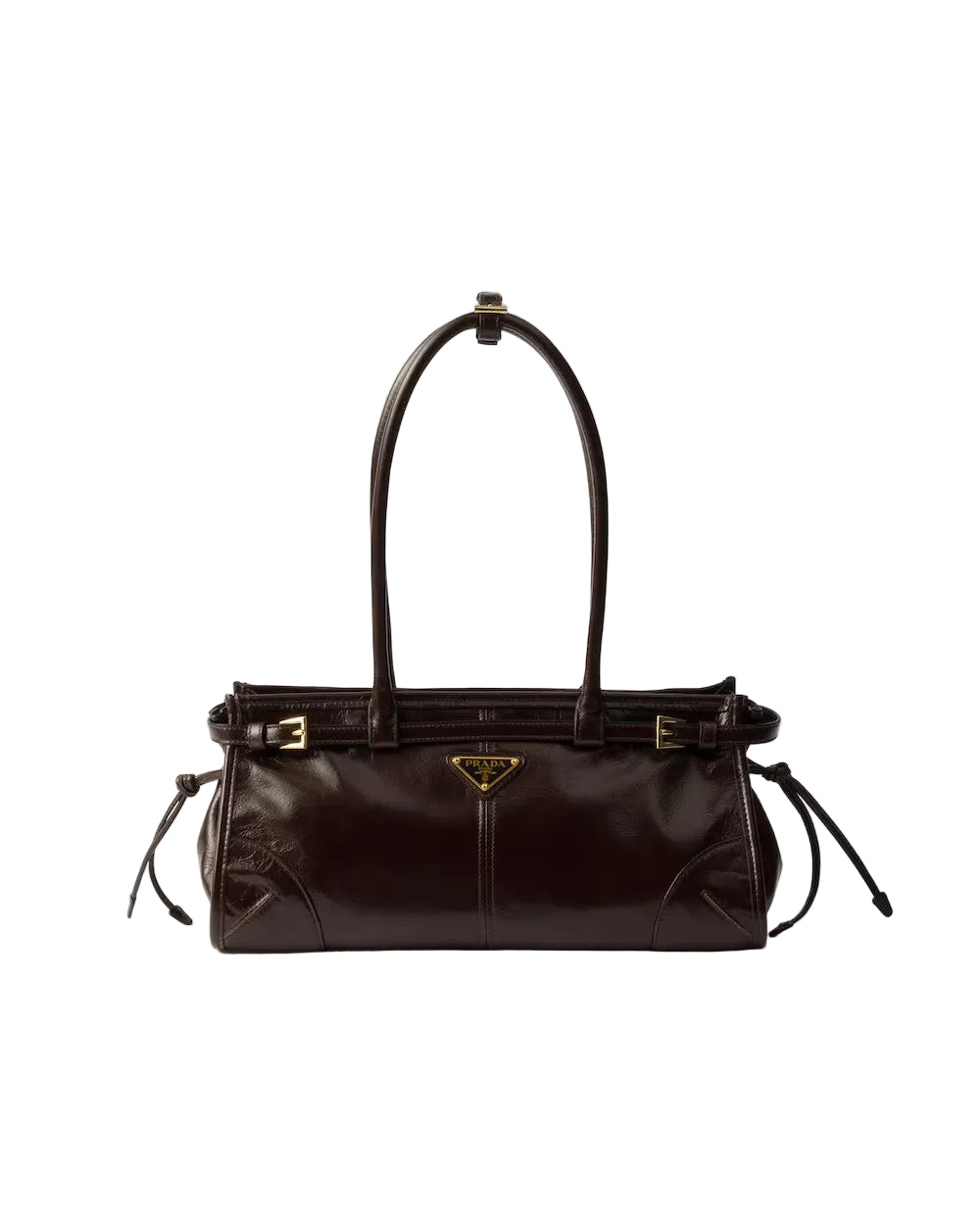 Prada Brown Leather Bonnie Bag