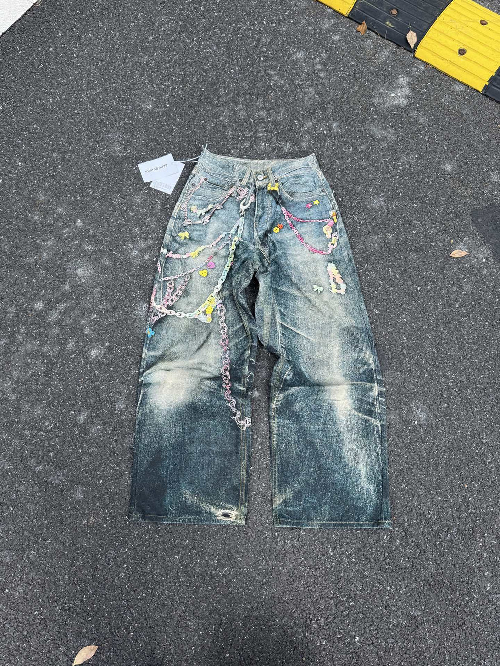 Acne Studios Multicolor Chain Jeans