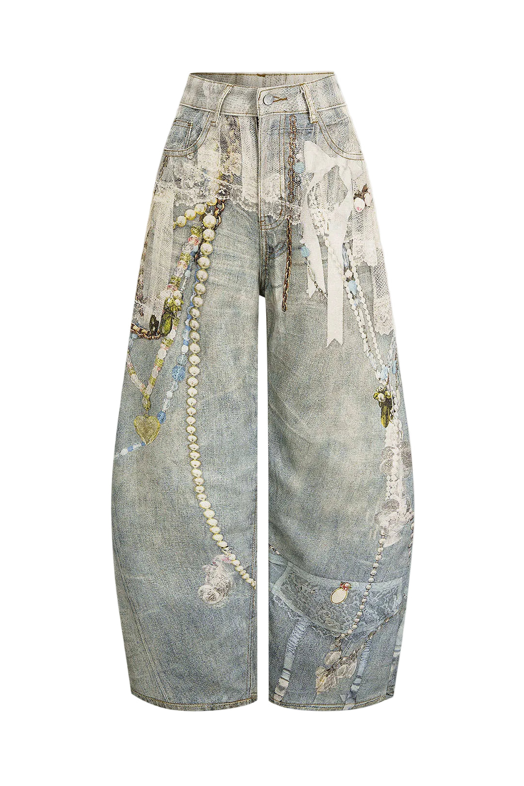 Acne Studios Lace and Pearls Jeans