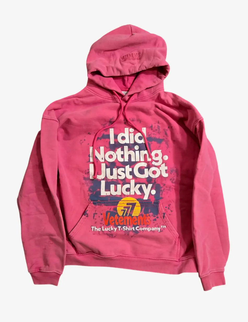 Vetements "I got lucky" Hoodie