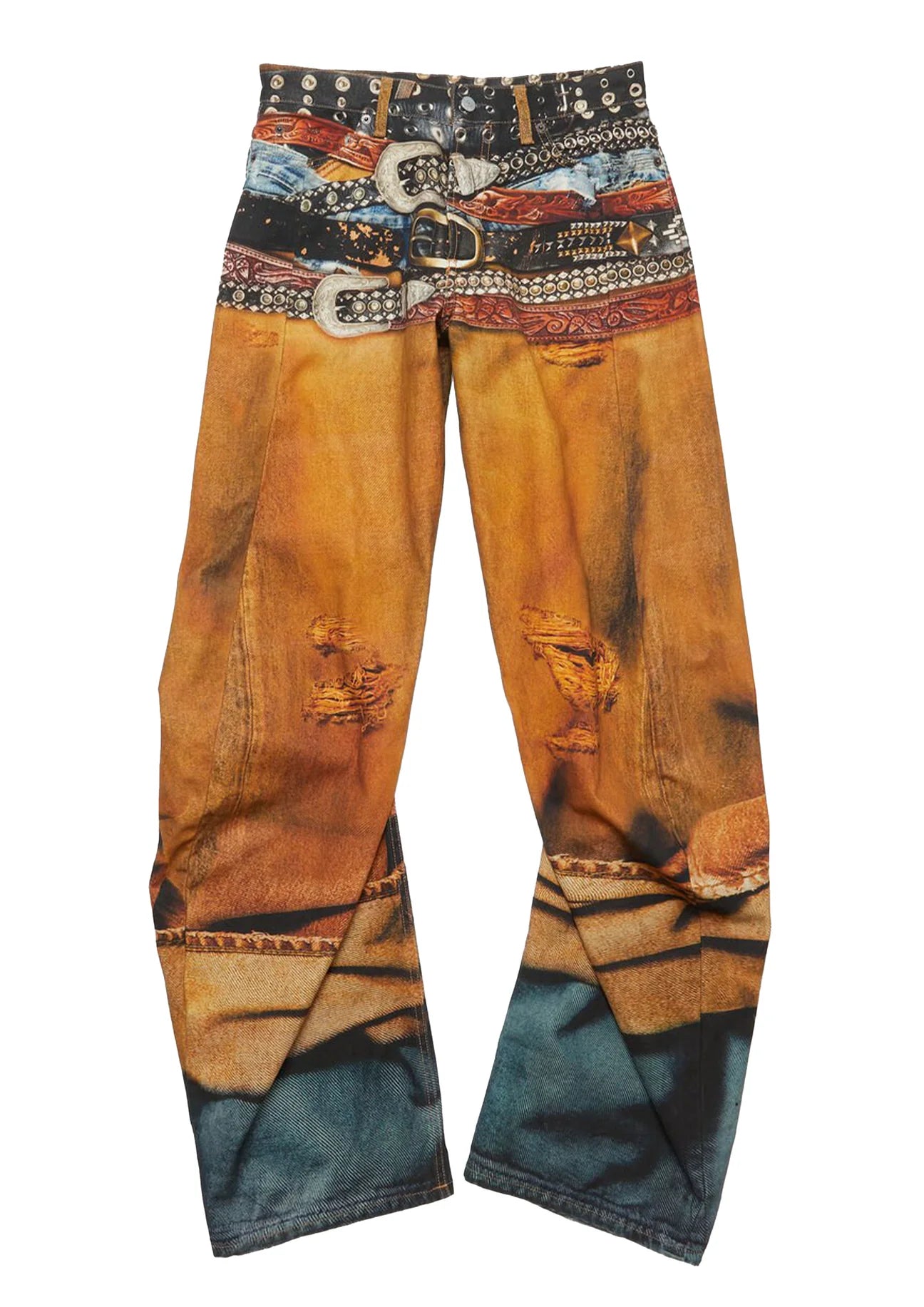 Acne Studios Stacked Belts Jeans