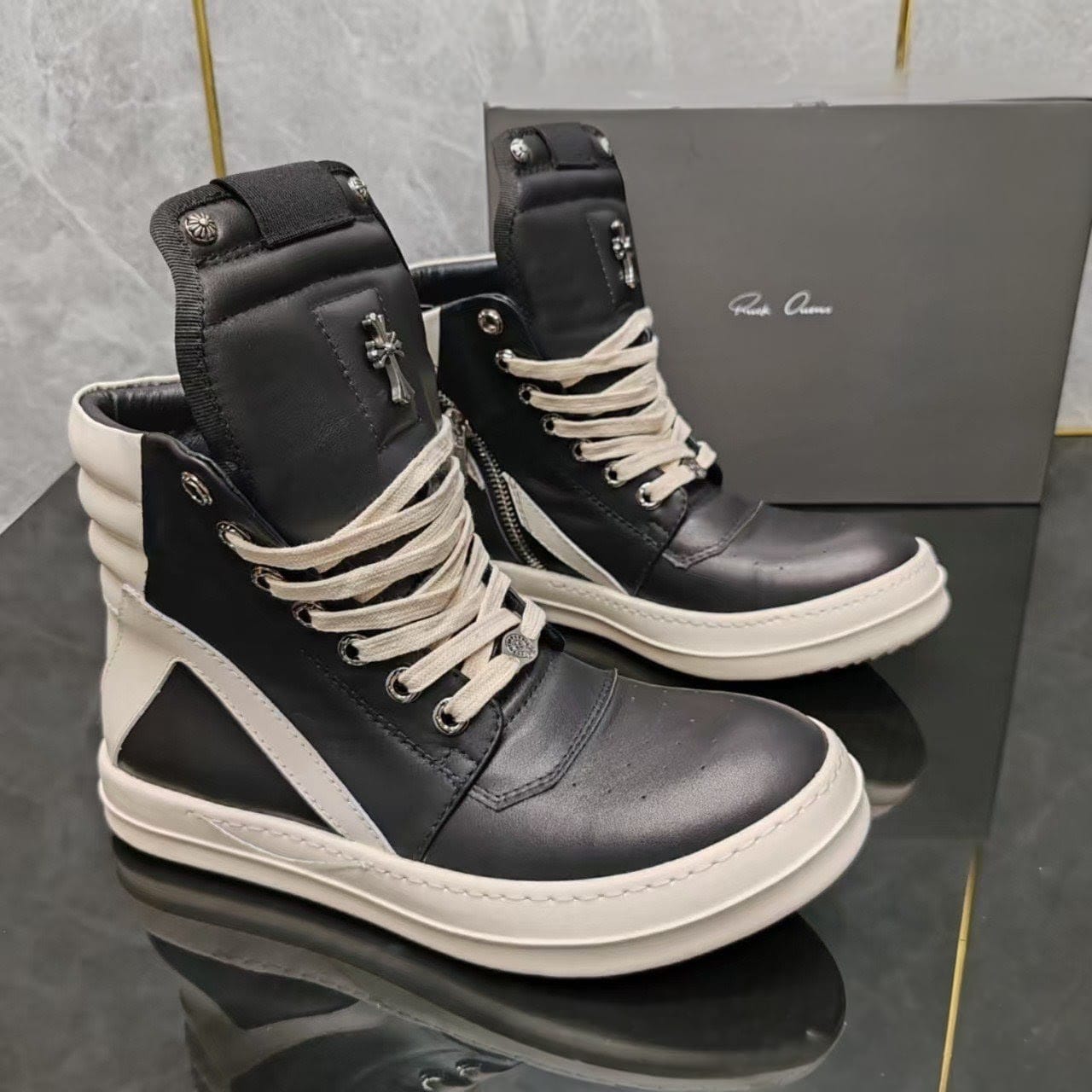 Rick Owens x Chrome Hearts Geobasket