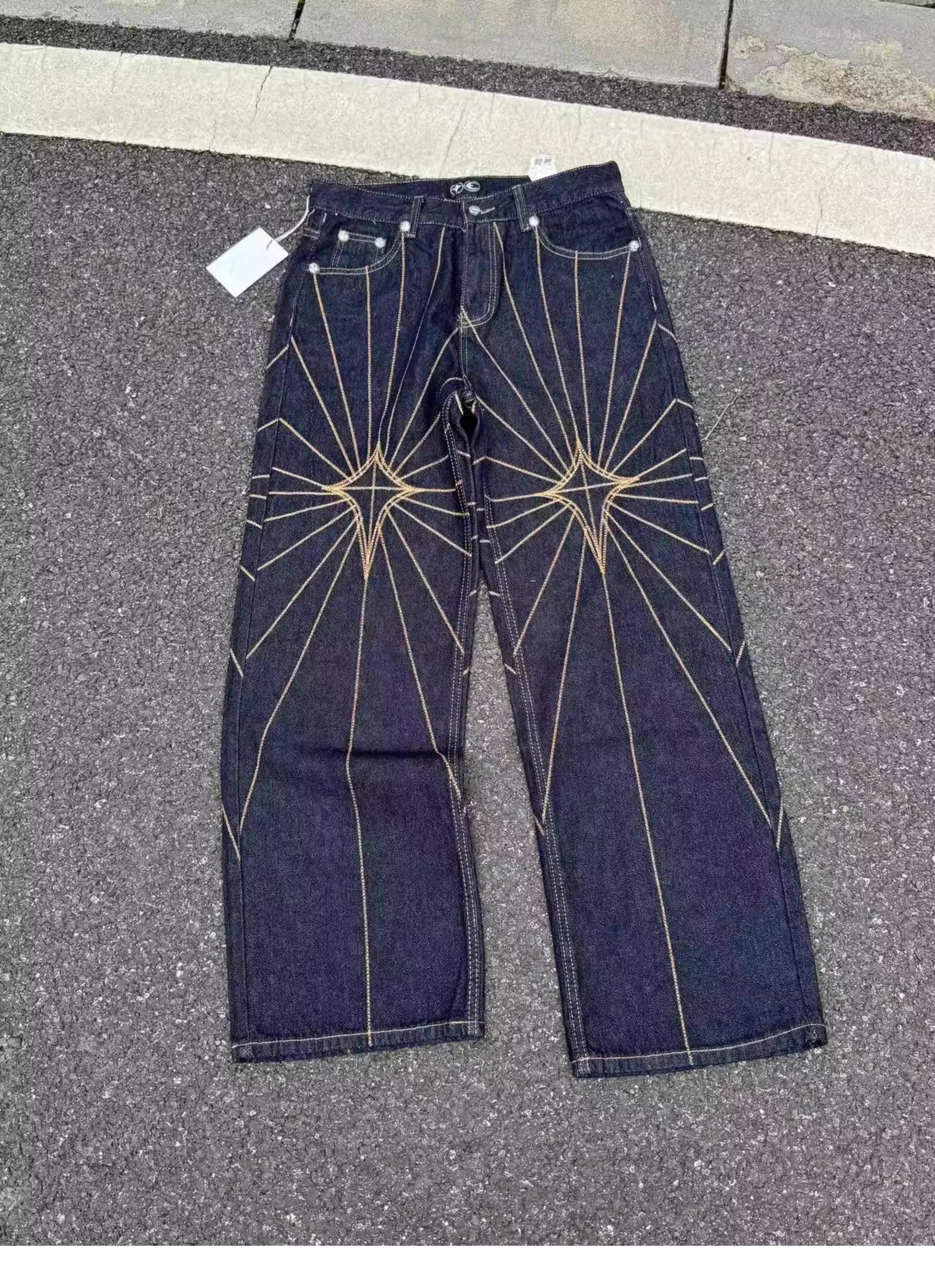 Thug Club Spíderweb Jeans