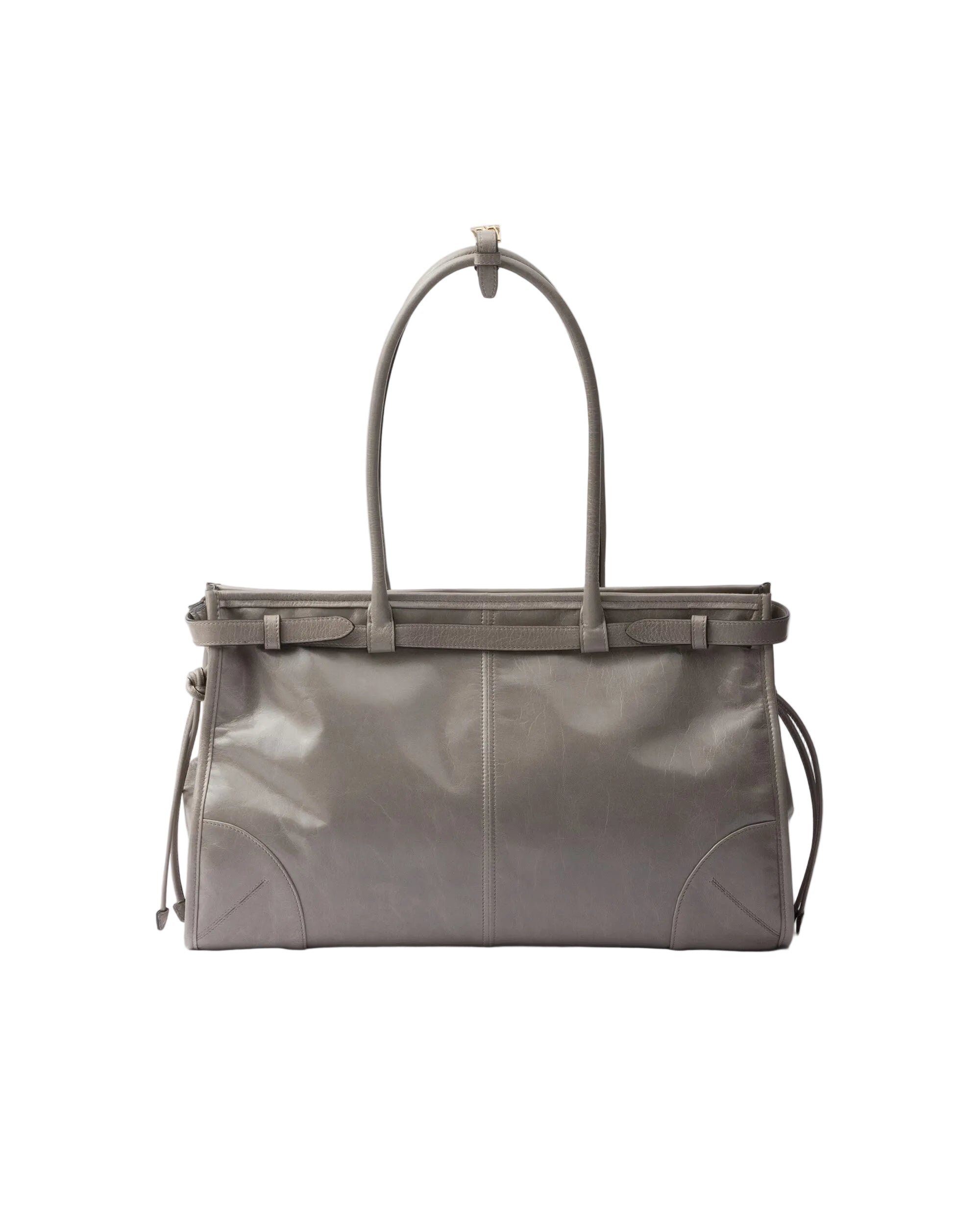 Prada Grey Leather Bonnie Bag
