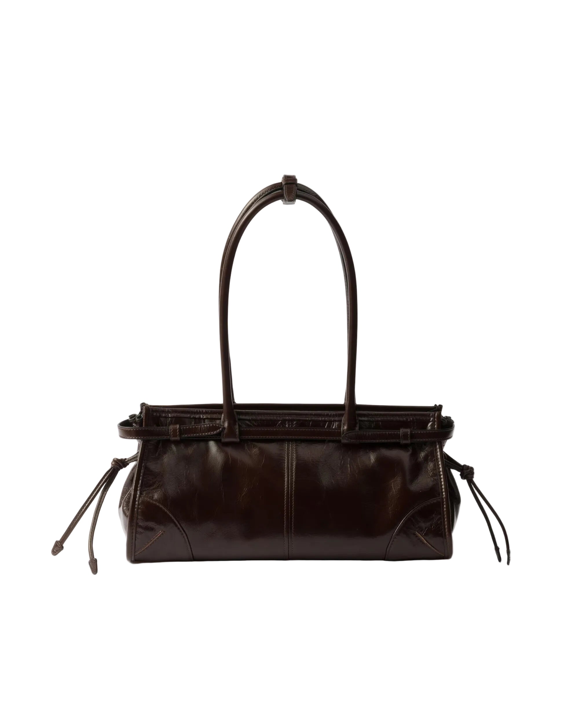 Prada Brown Leather Bonnie Bag