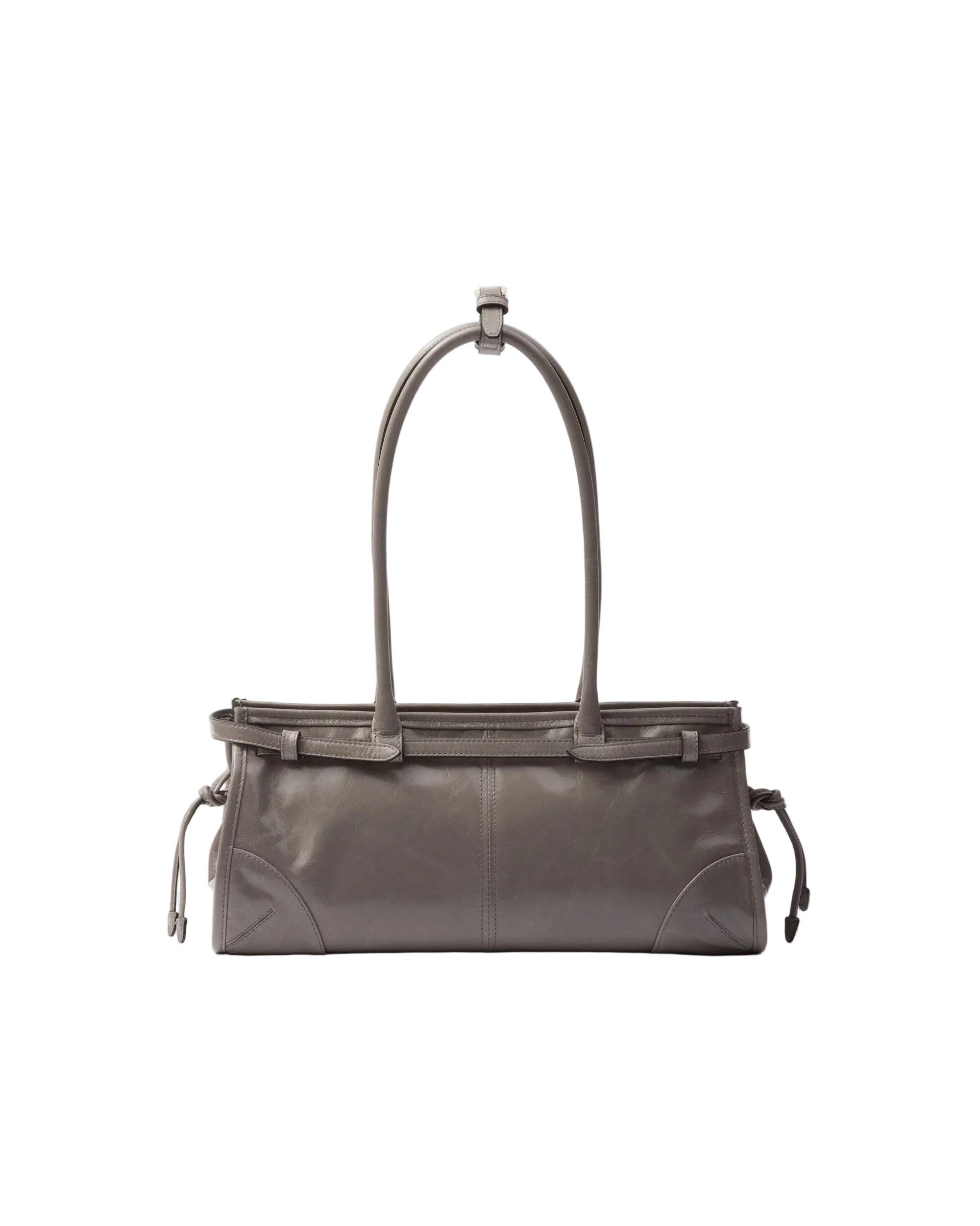 Prada Grey Leather Bonnie Bag