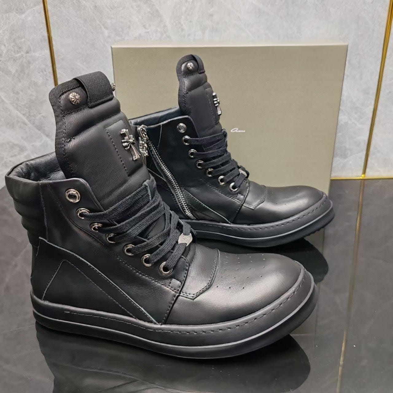 Rick Owens x Chrome Hearts Geobasket