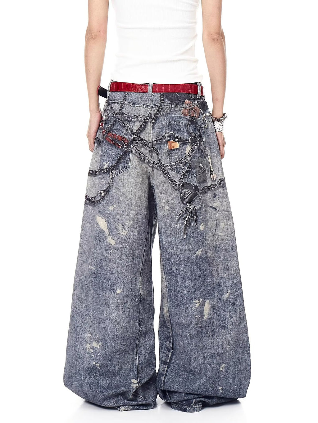 Acne Studios Red Chain Jean
