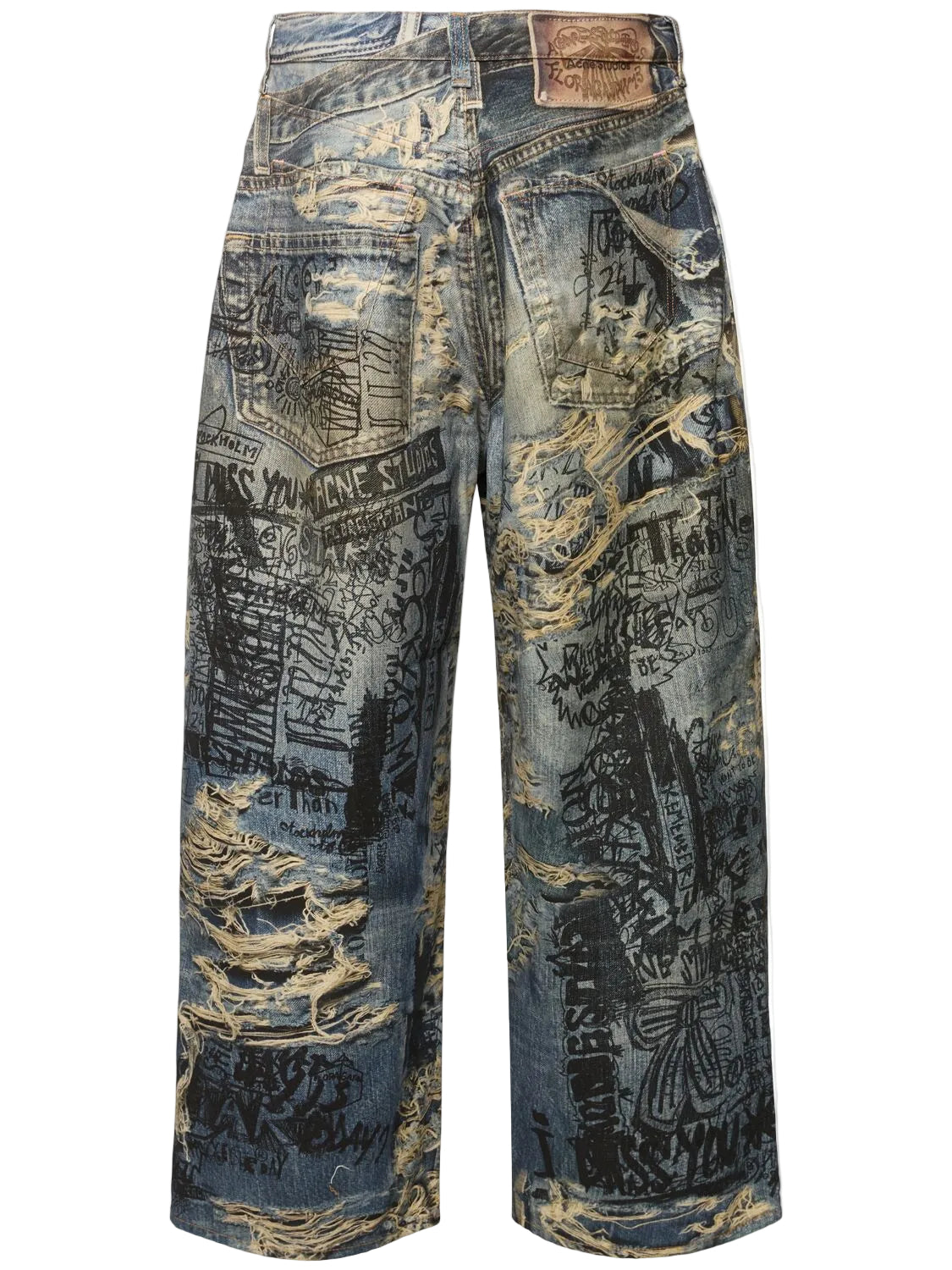 Acne Studios Graffiti Denim Jeans