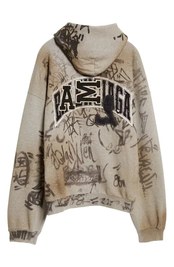 Balenciaga Graffiti Denim Sweater