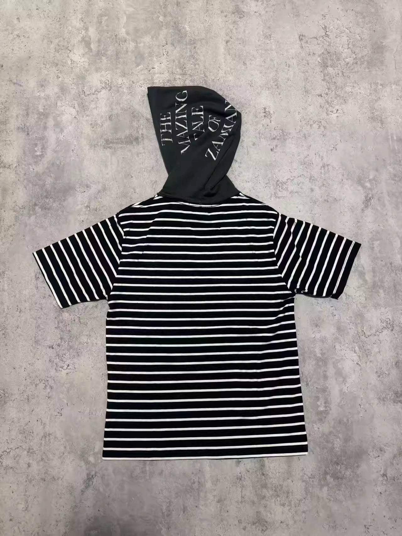 Undercover Stripped Hooded T-Shirt