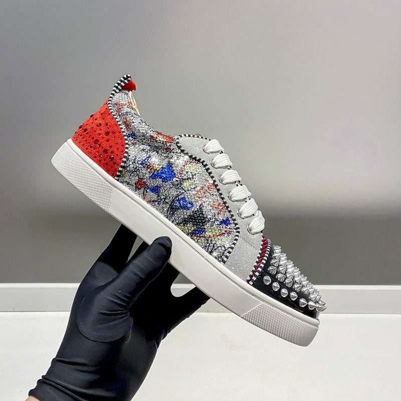 Christian Louboutin Colors Low Spike Shoes