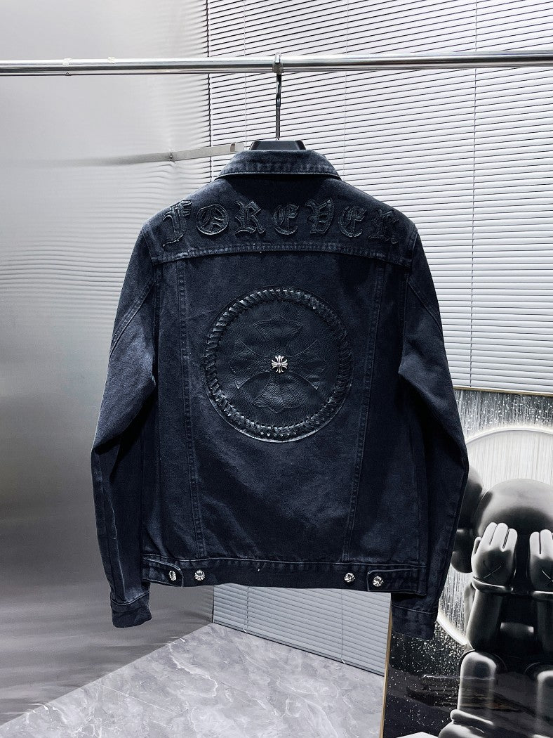Chrome Hearts Denim Biker Jacket