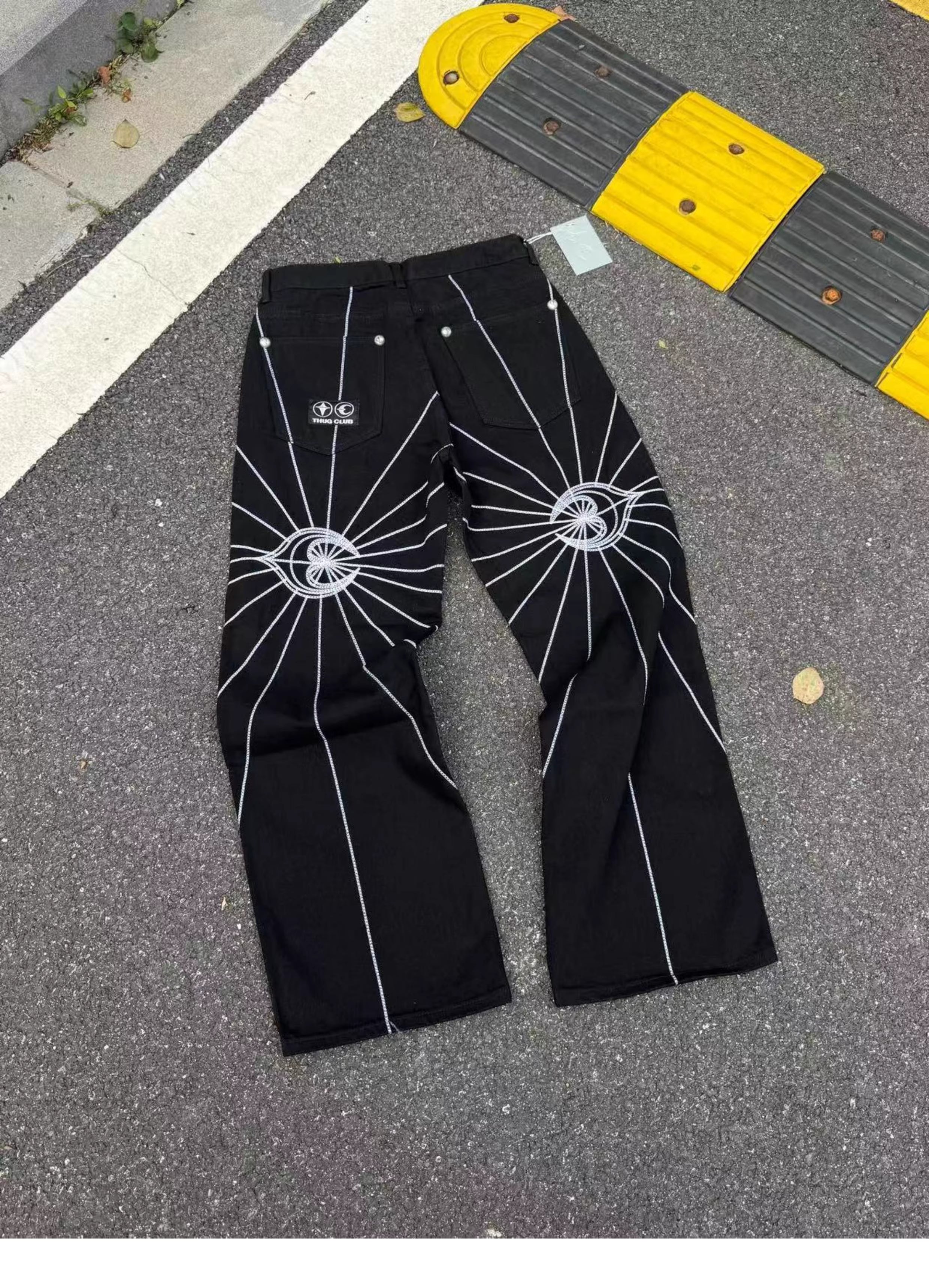 Thug Club Spíderweb Jeans
