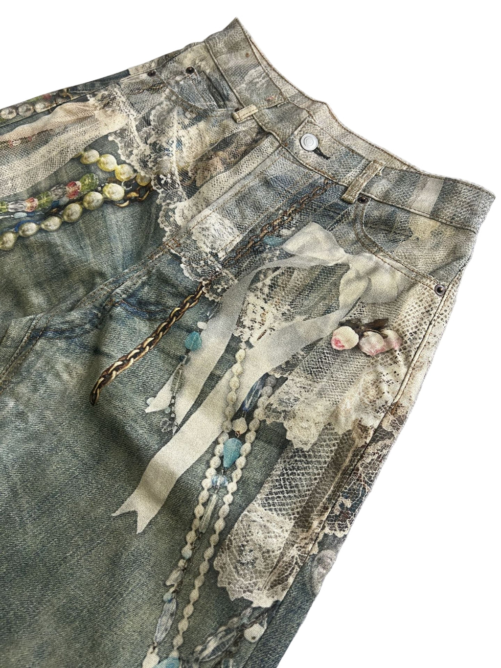 Acne Studios Lace and Pearls Jeans