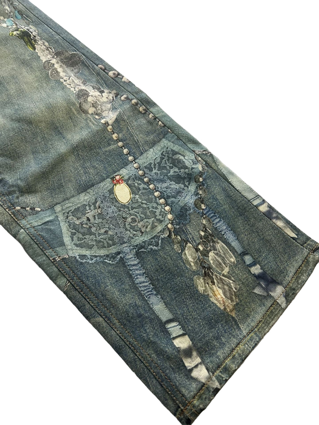 Acne Studios Lace and Pearls Jeans