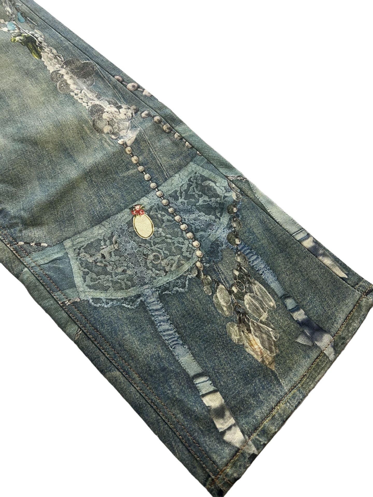 Acne Studios Lace and Pearls Jeans