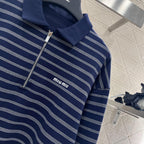 Miu Miu Stiped Polo Shirt