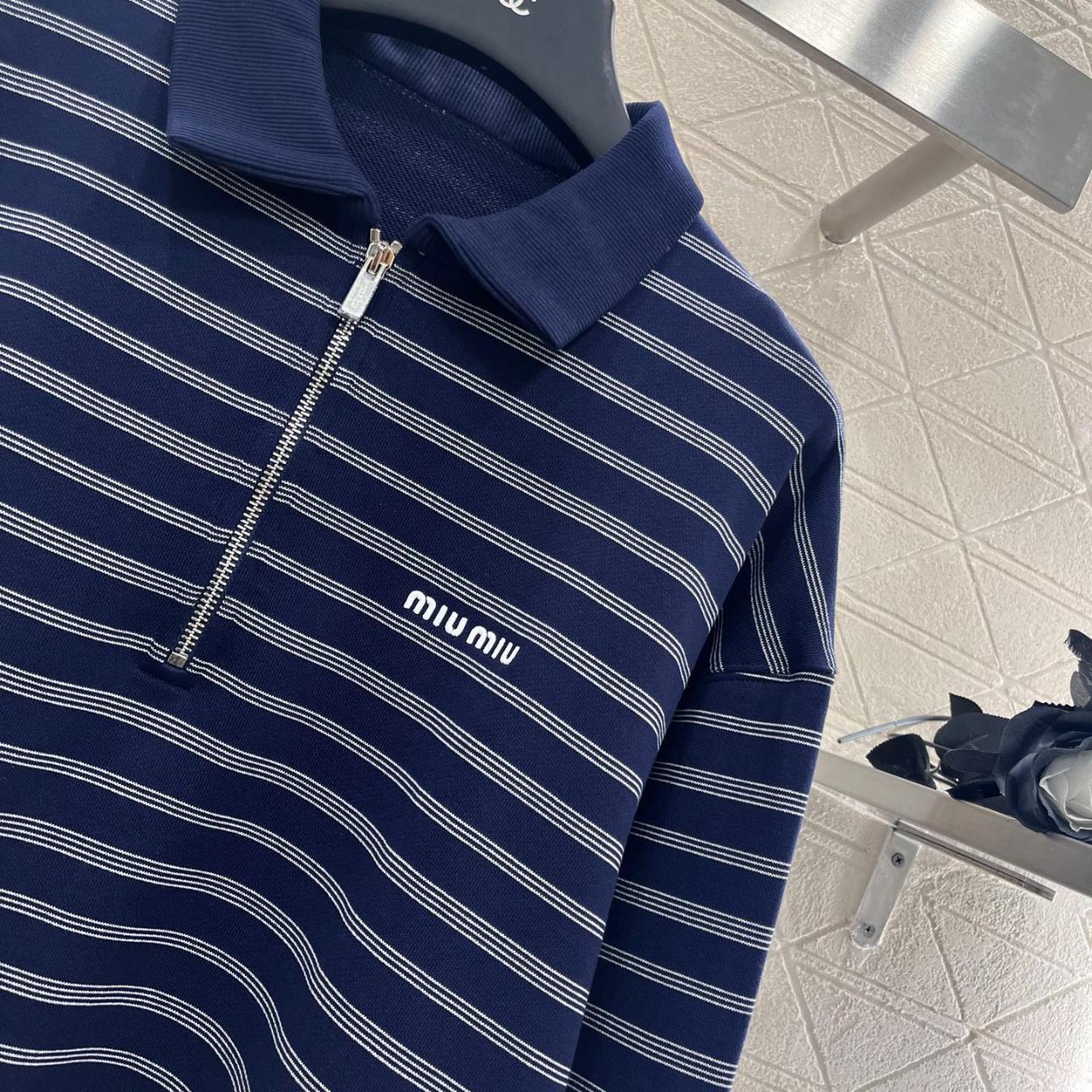 Miu Miu Stiped Polo Shirt