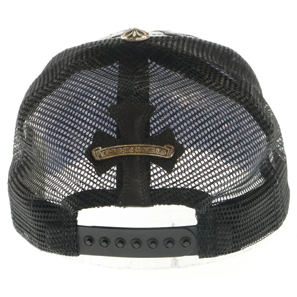 Chrome Hearts Cemetary Cross Leather Cap