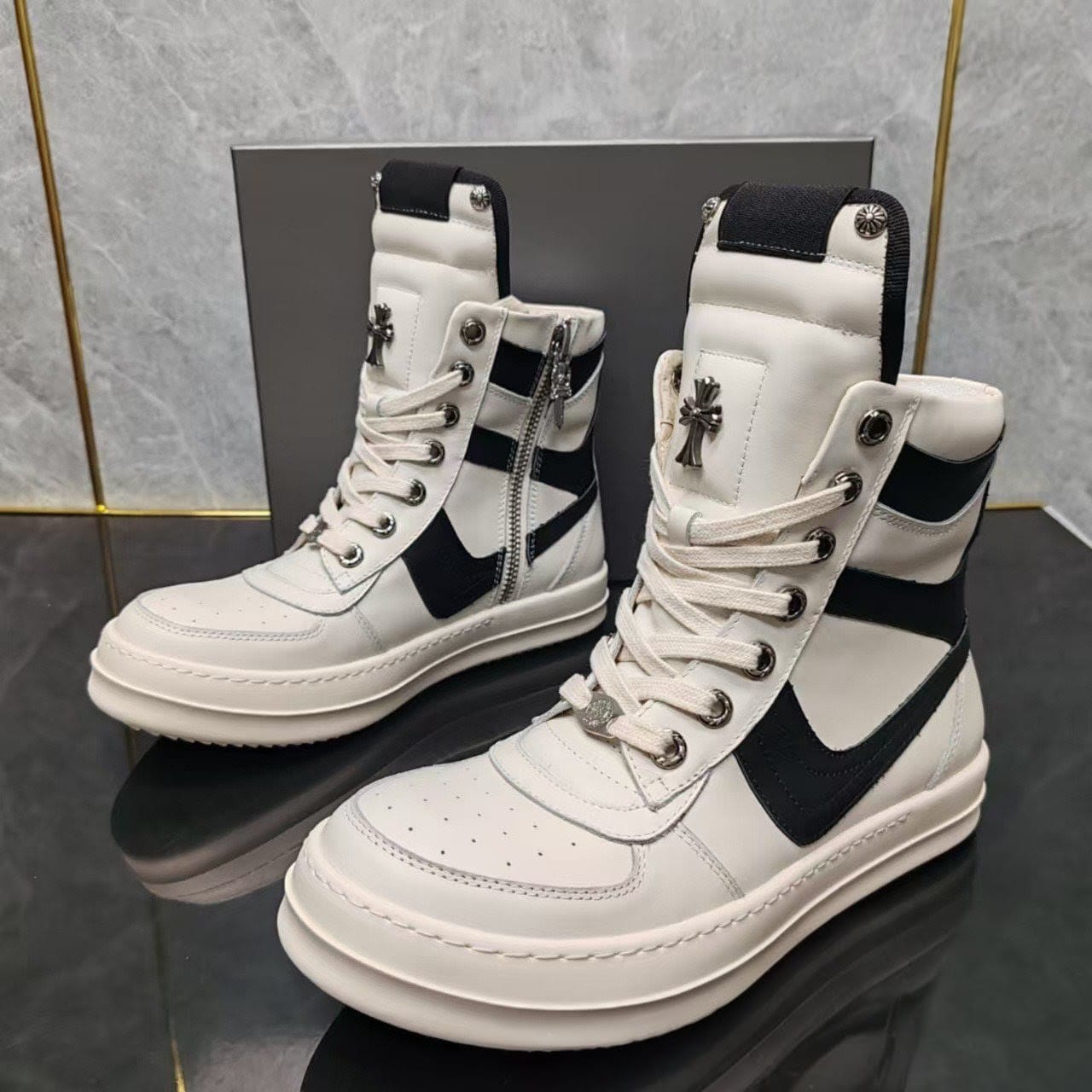 Rick Owens x Chrome Hearts Geobasket
