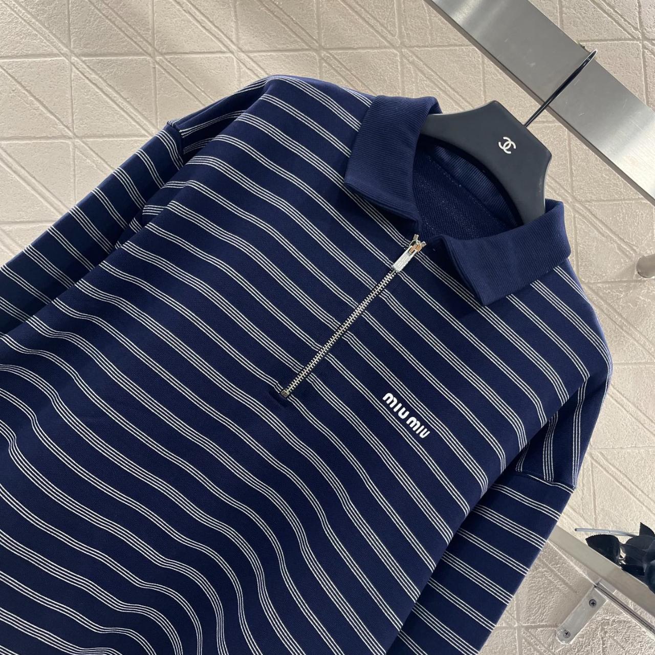 Miu Miu Stiped Polo Shirt