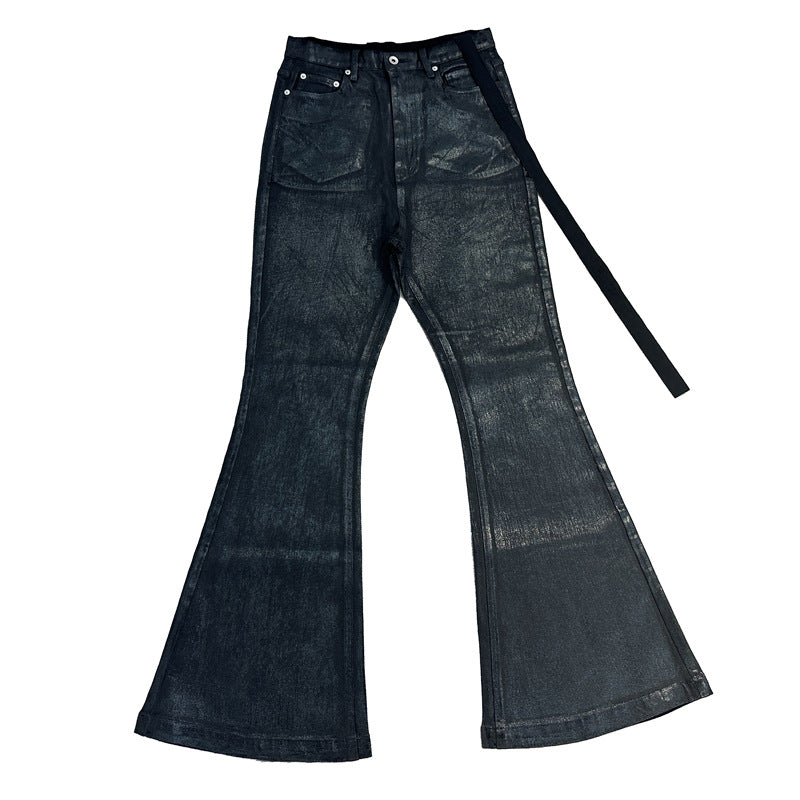 Rick Owens DRKSHDW Waxed Flared Jeans