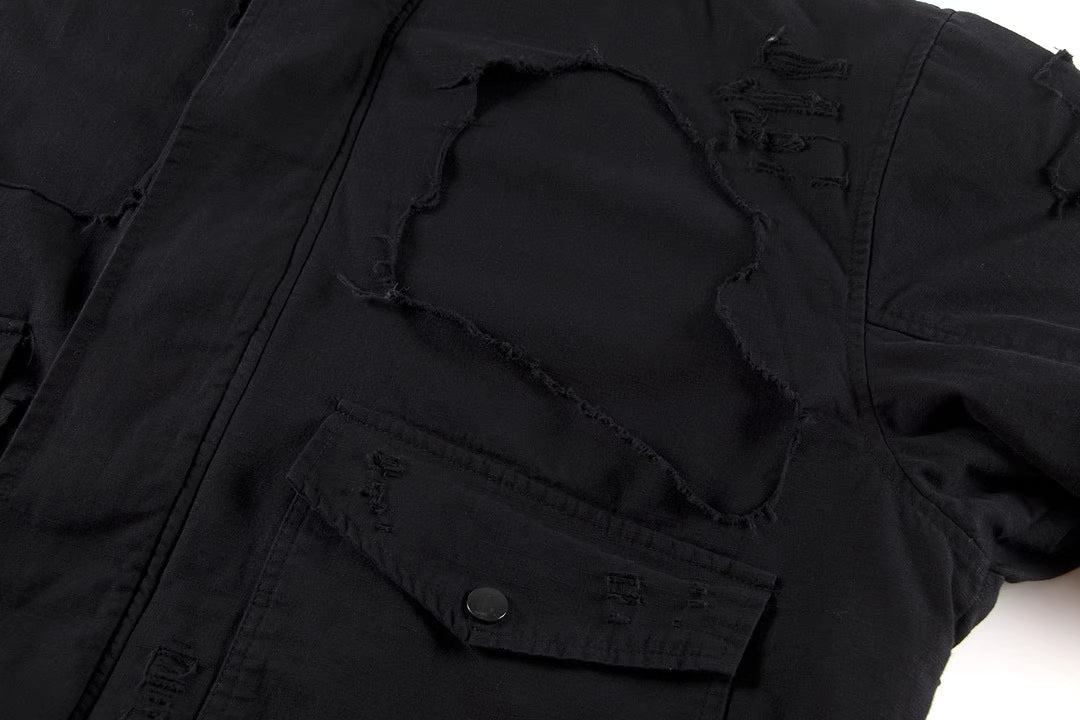 Balenciaga Destroyed Bomber Jacket