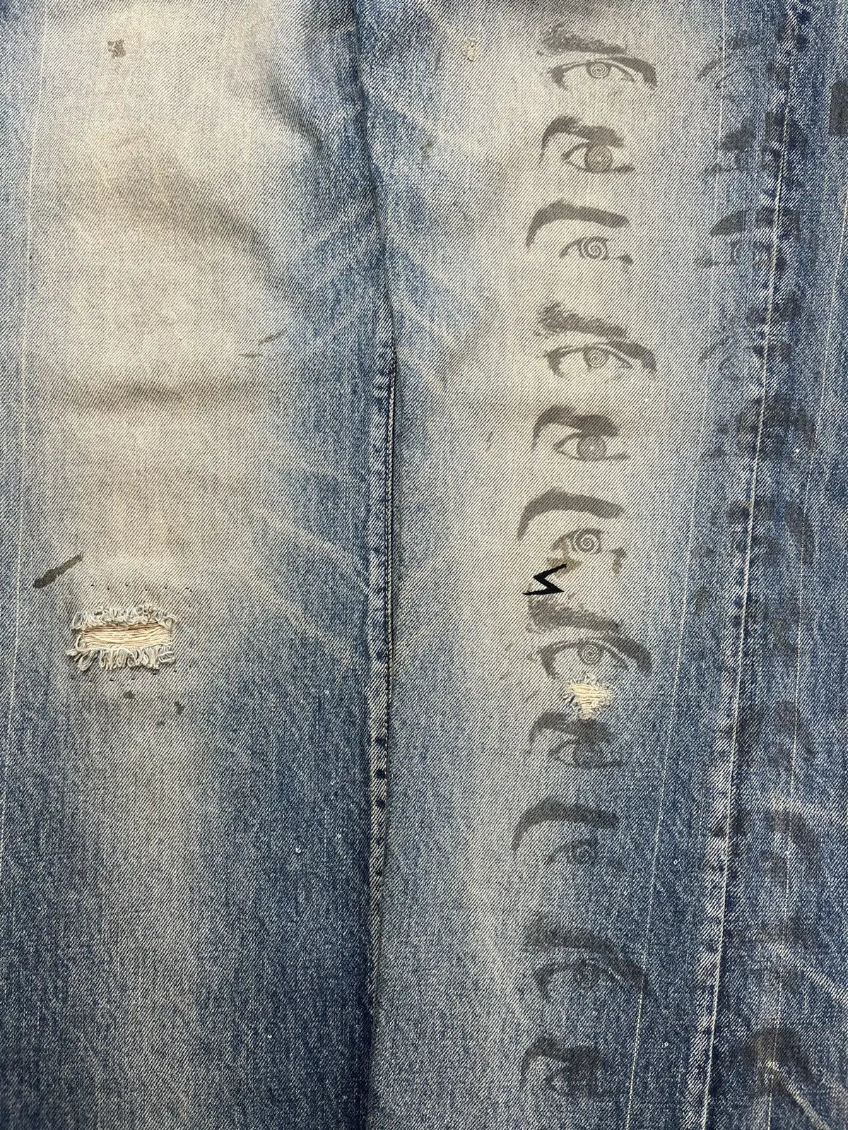 Undercover Chuuut Wahnfrieden Cargo Flare Denim Jeans