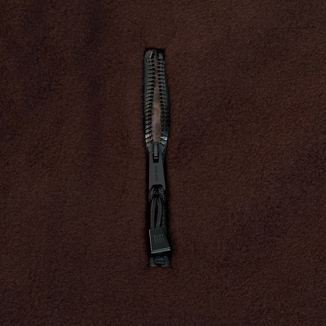 Miu Miu Fleece Zipper Jacket