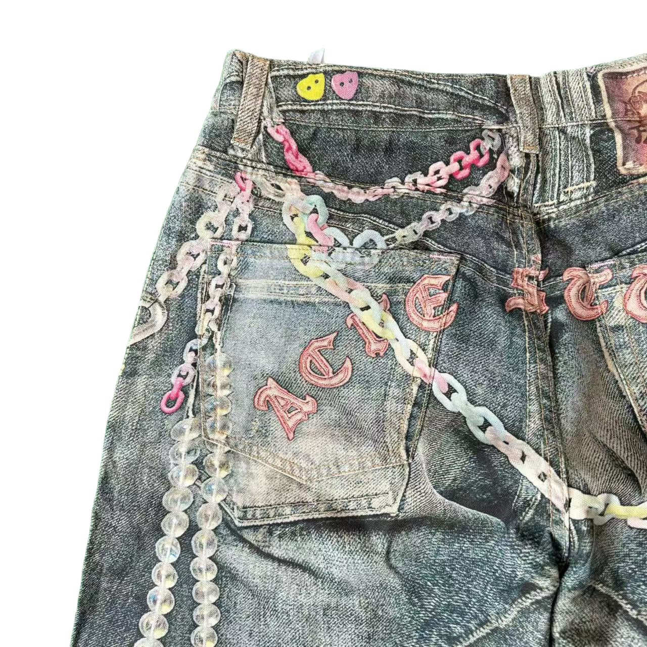Acne Studios Multicolor Chain Jeans