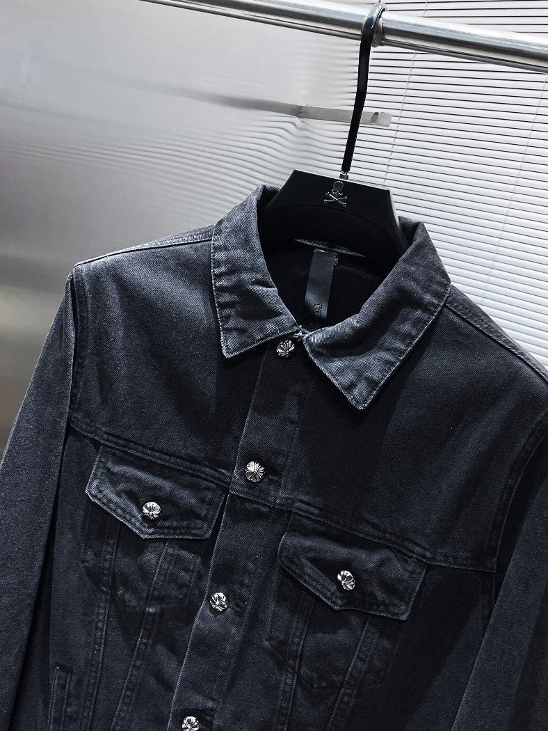 Chrome Hearts Denim Biker Jacket