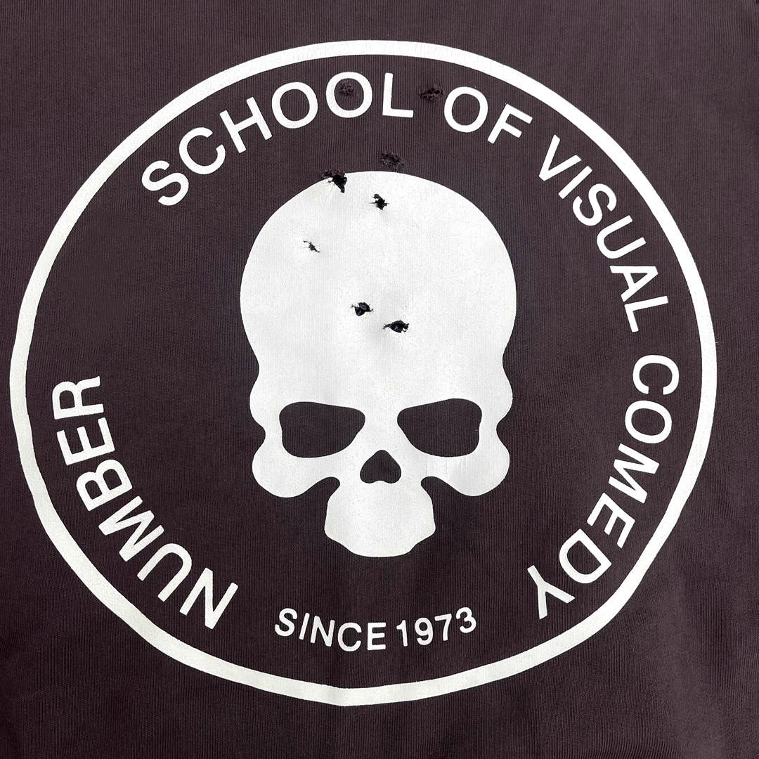 Number (N)ine Skull Hoodie