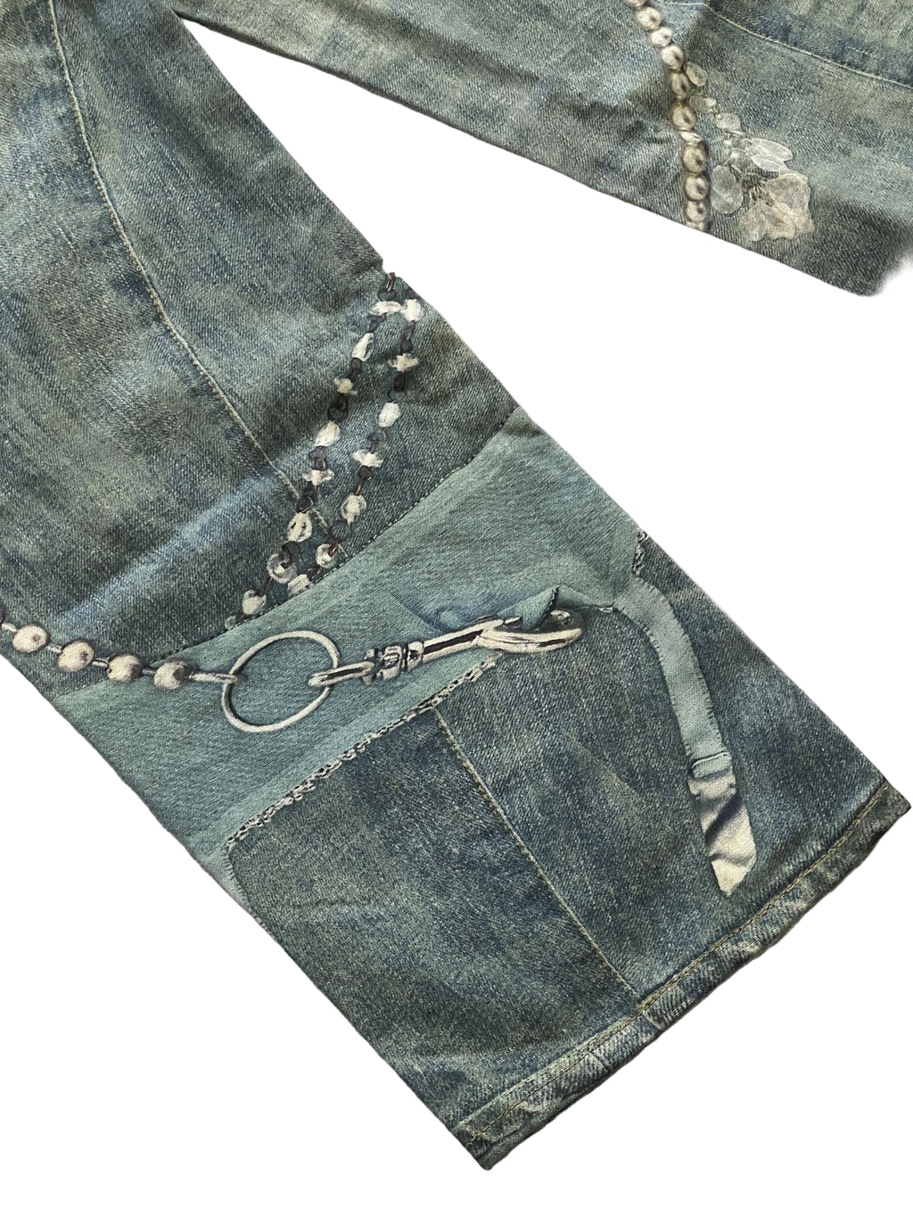 Acne Studios Lace and Pearls Jeans