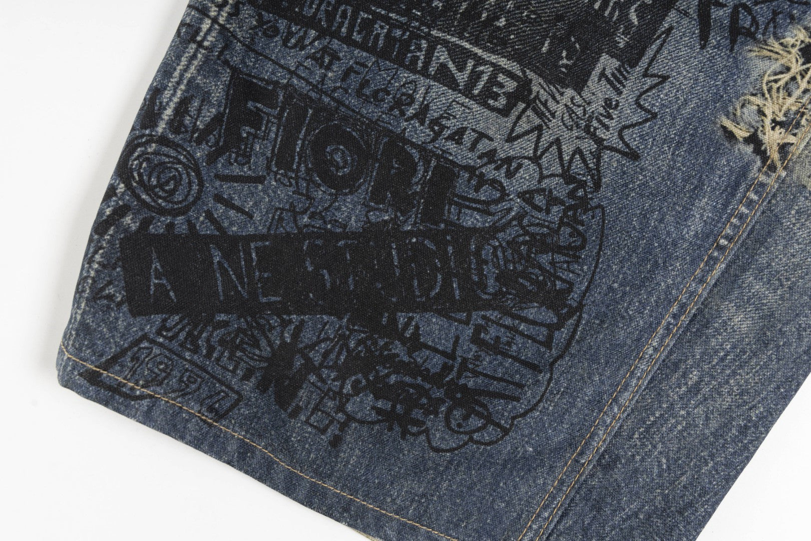 Acne Studios Graffiti Denim Jeans