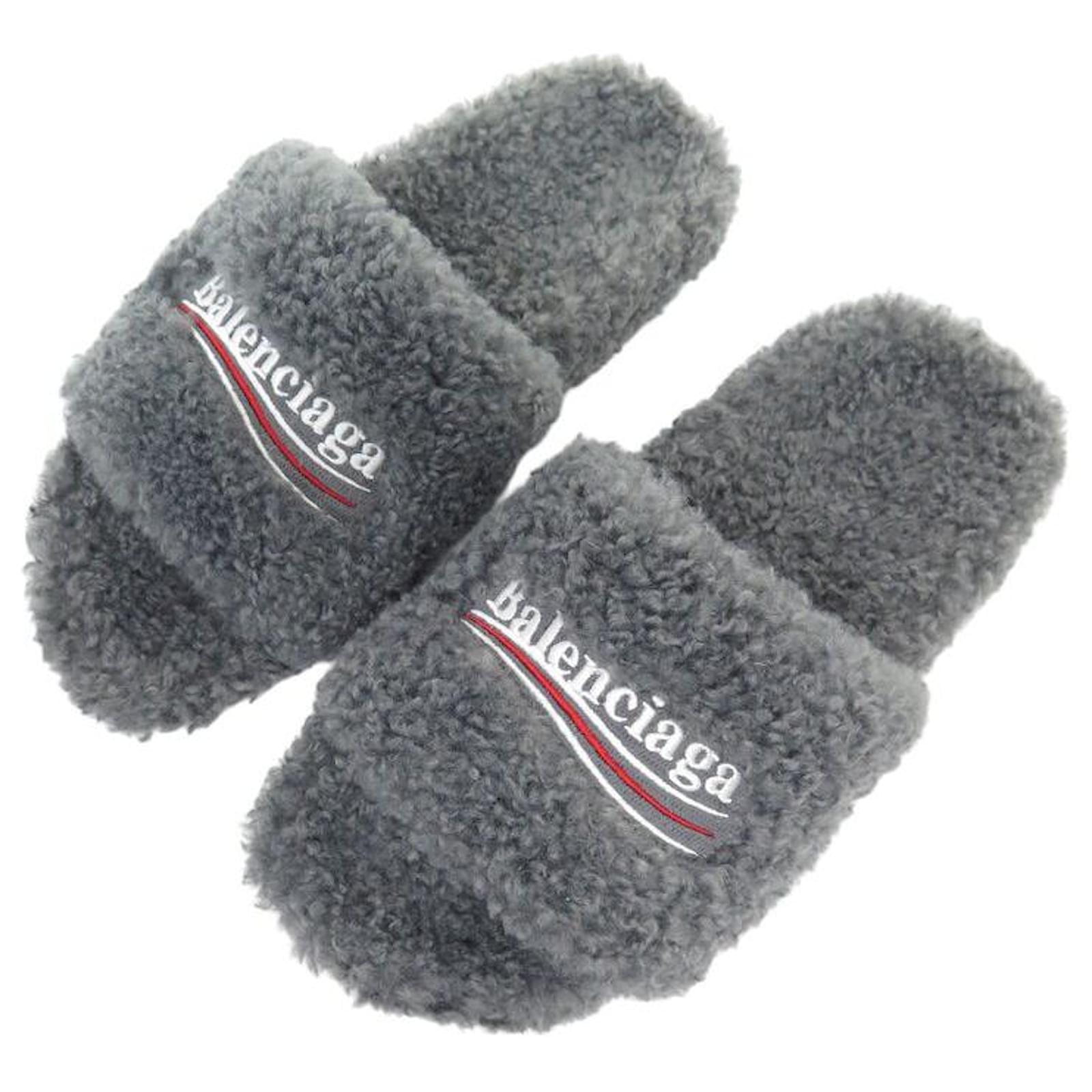 Balenciaga Furry Slides