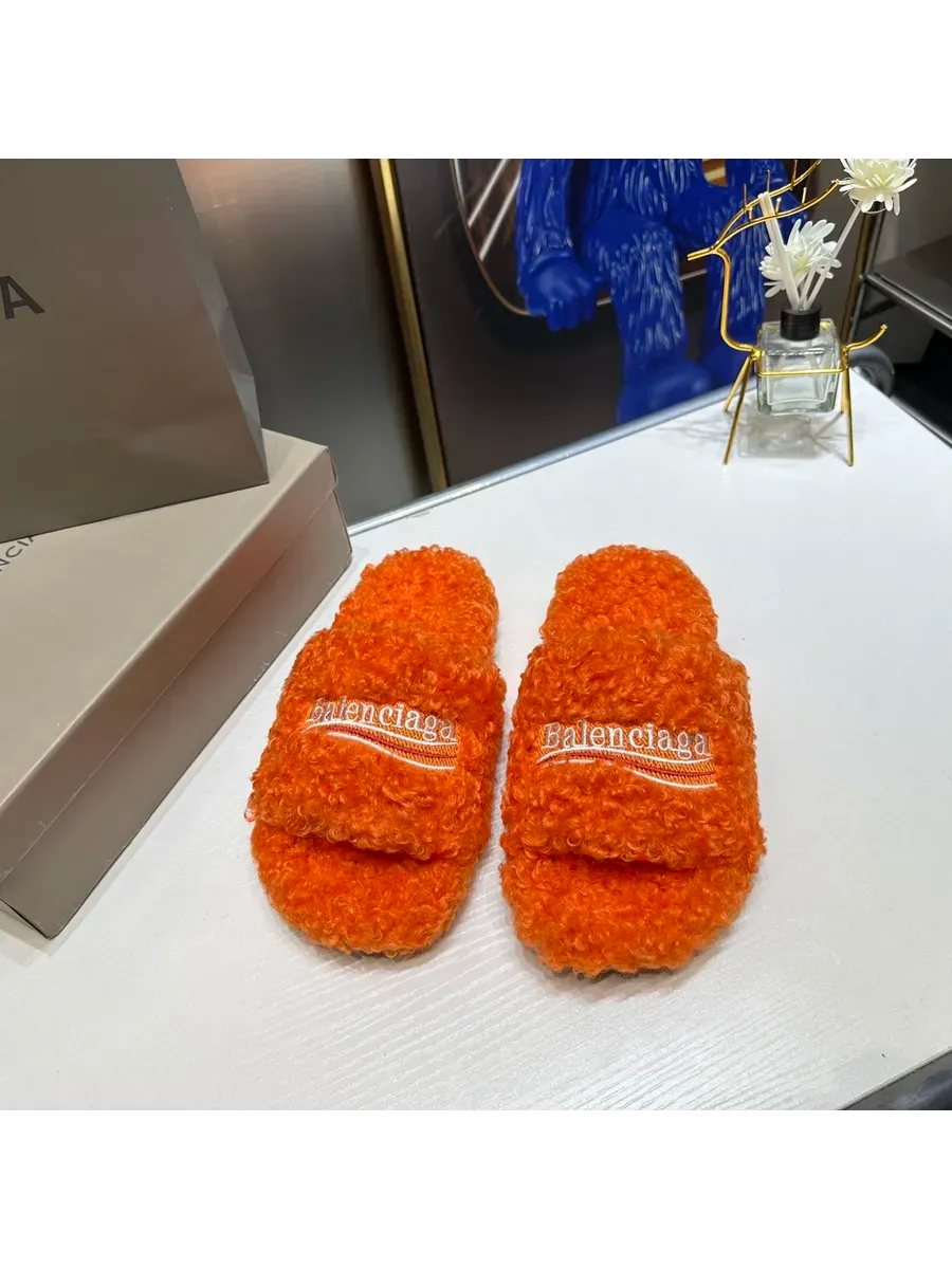 Balenciaga Furry Slides