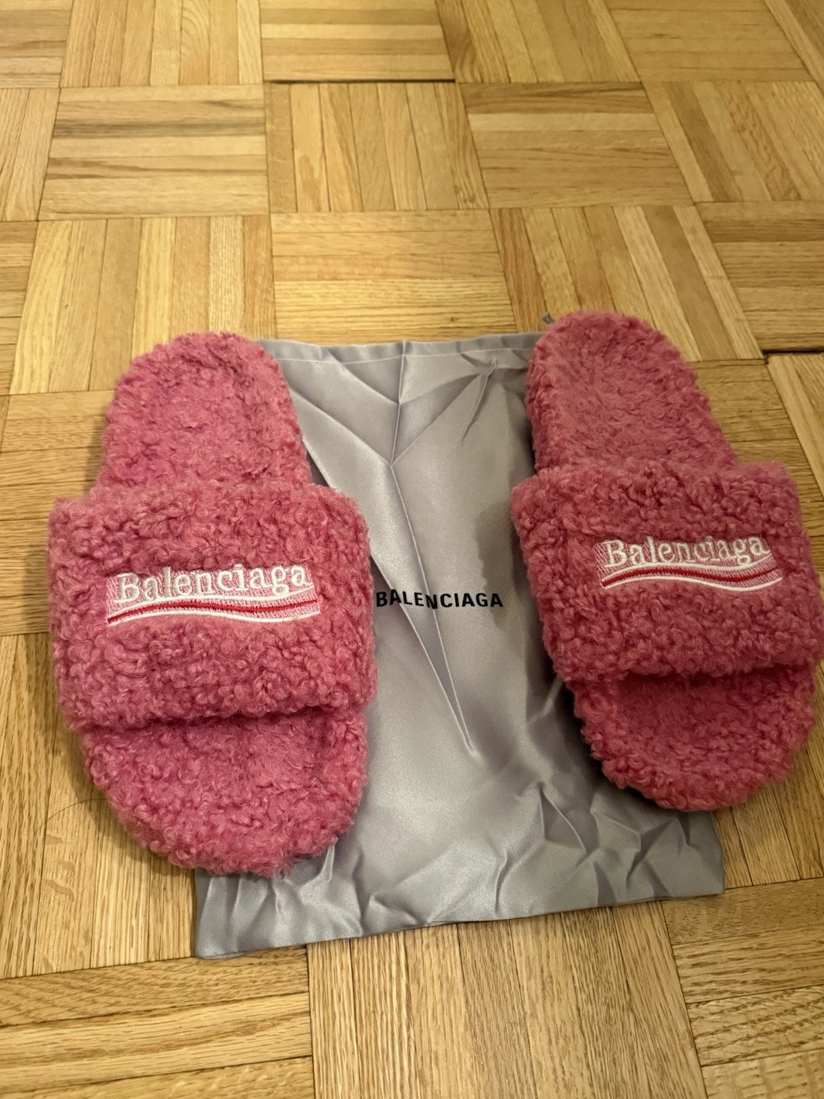 Balenciaga Furry Slides